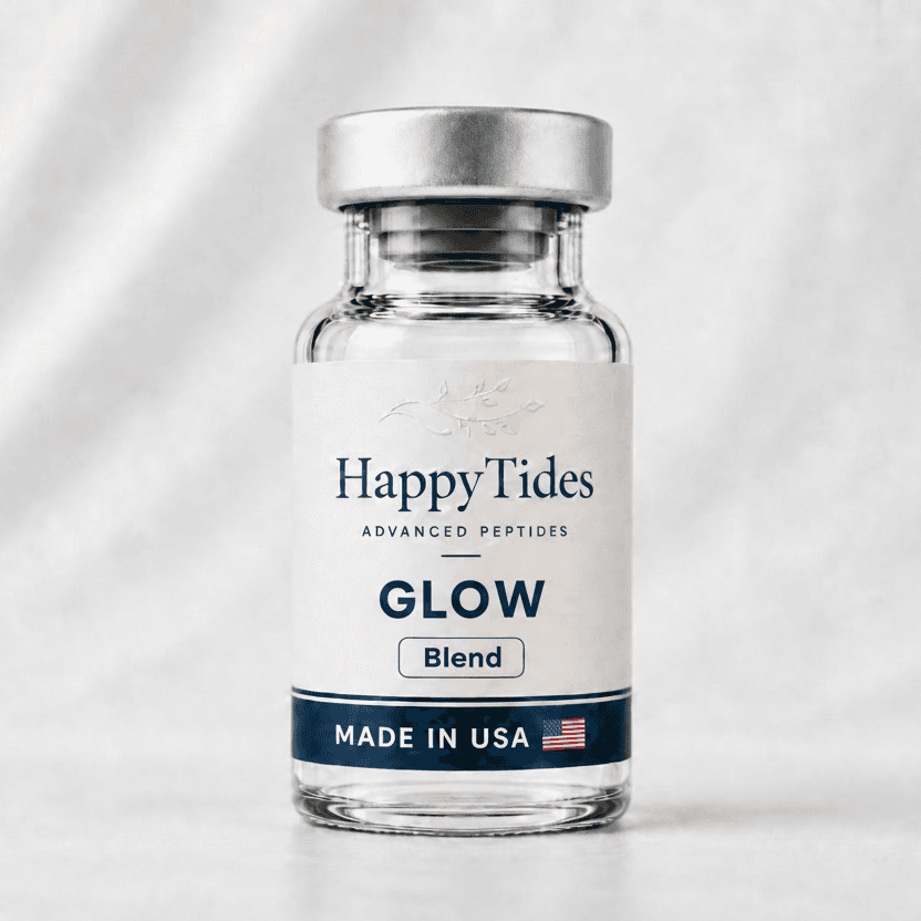 GLOW Blend - HappyTides research peptide vial