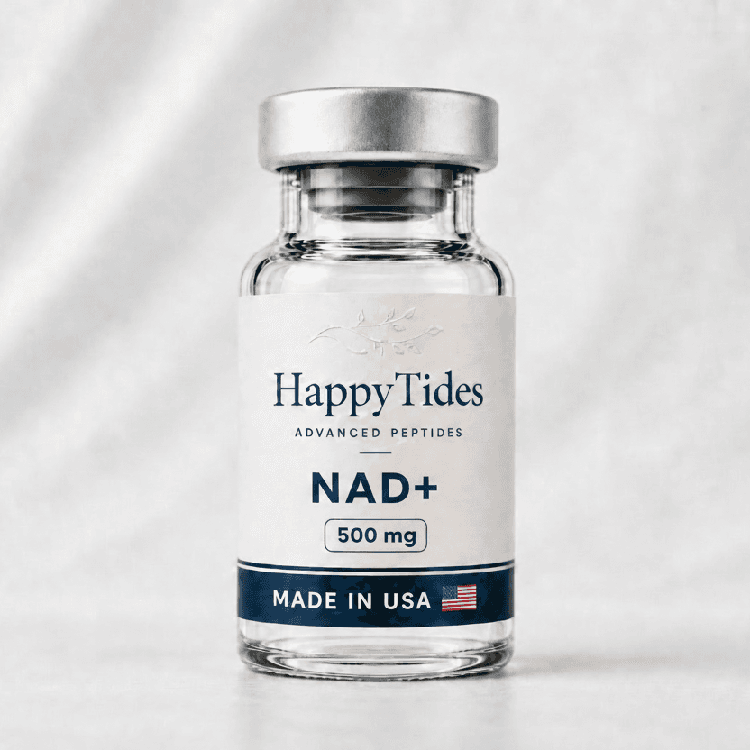 NAD+ - HappyTides research peptide vial